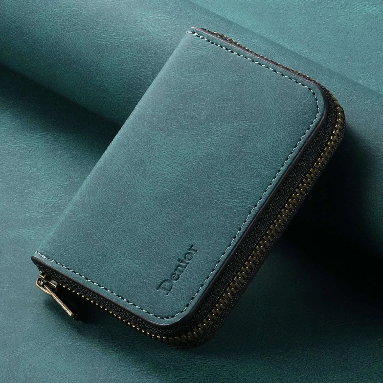denior-rfid-blocking-zipper-wallet-with-multiple-card-slots-faux-leather-strong-magnetic-id-credit-card-holder-money-bagkimludkimlud-35566236