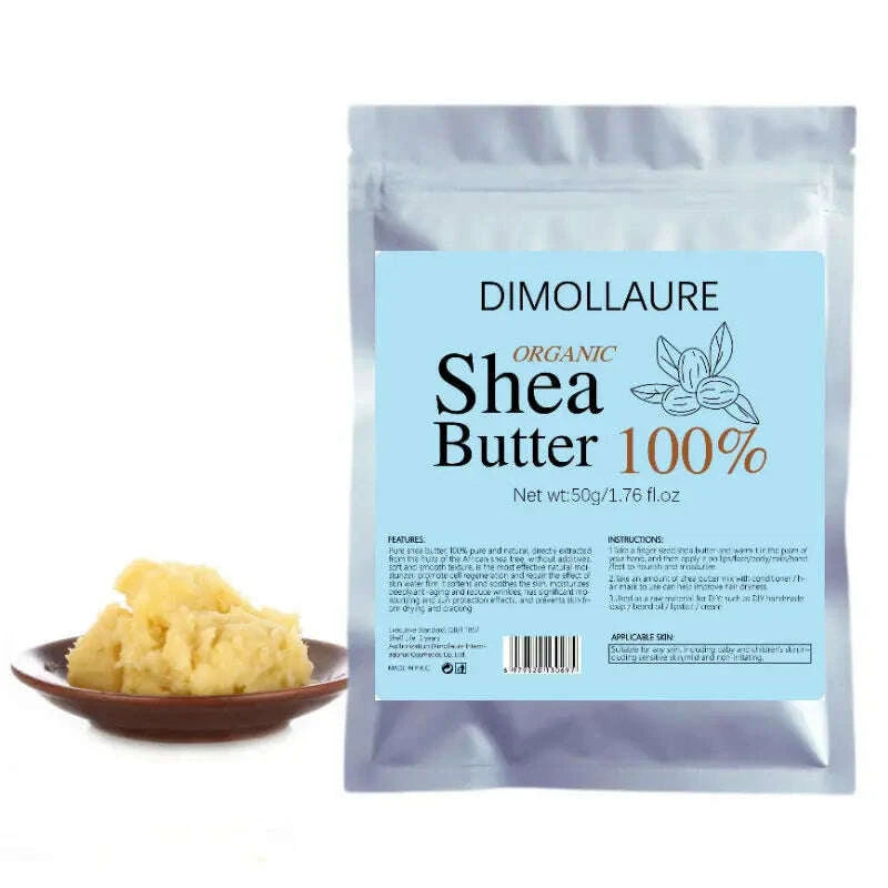 dimollaure-50g-500g-organic-shea-butter-unrefined-skin-care-esential-oil-handmade-soap-oil-body-massage-oil-cosmetics-rawkimludkimlud-35561288