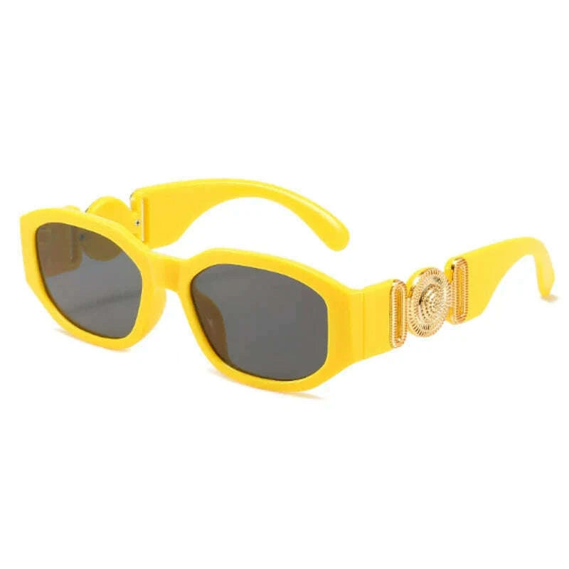 KIMLUD, Vintage Polygon Sunglasses Woman Fashion Brand Small Frame Sun Glasses Female Personality Candy Colors Retro Designer Shades, KIMLUD Womens Clothes