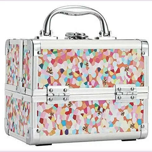 fashionable-girls-cosmetic-case-with-mirror-for-artist-2-trays-lockable-aluminum-makeup-train-case-travel-beauty-storage-casekimlud-womens-fashion-34615581