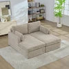 Chenille Upholstery Sofa Bed With Cushions And Metal Legs For Refined Living Rooms — Olive | KIMLUD