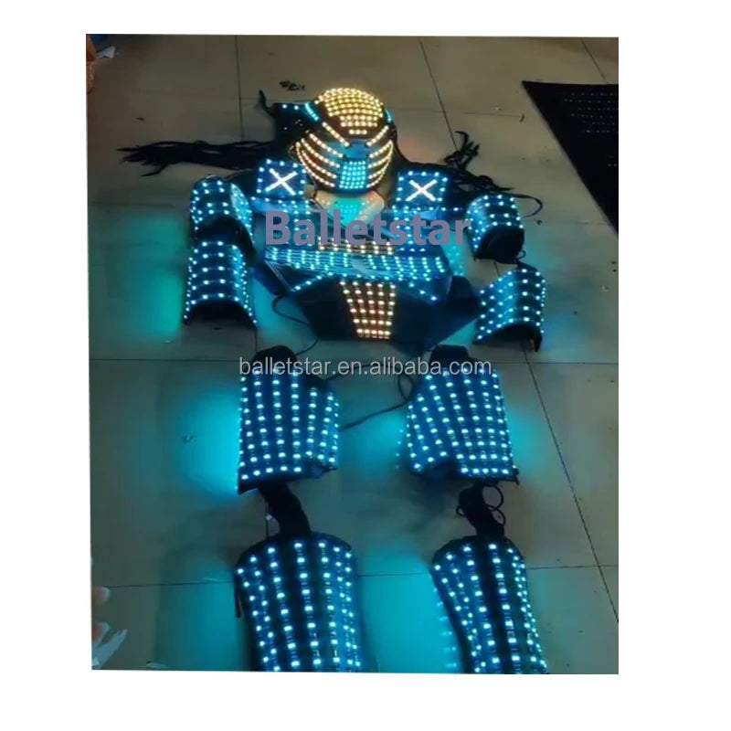 MOQ 1 PCS Night Club DJ Led Light Performance Costume Stage Show Event Traje De Robot LED Stilts Walker LED Light Robot
