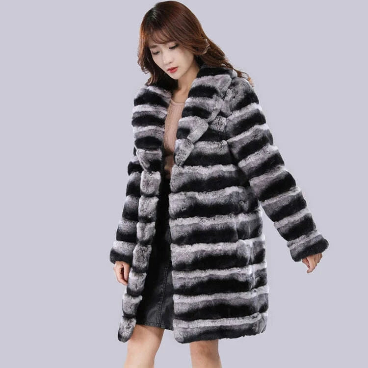 KIMLUD, Elegant plush coat keeps warm fur, KIMLUD Womens Clothes