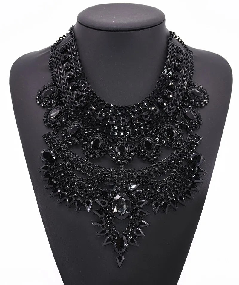 Boho Long Maxi Coin Necklace Women Vintage Ethnic Statement Big Collar Tassel Choker Necklace Femme Silvery Gypsy Jewellery