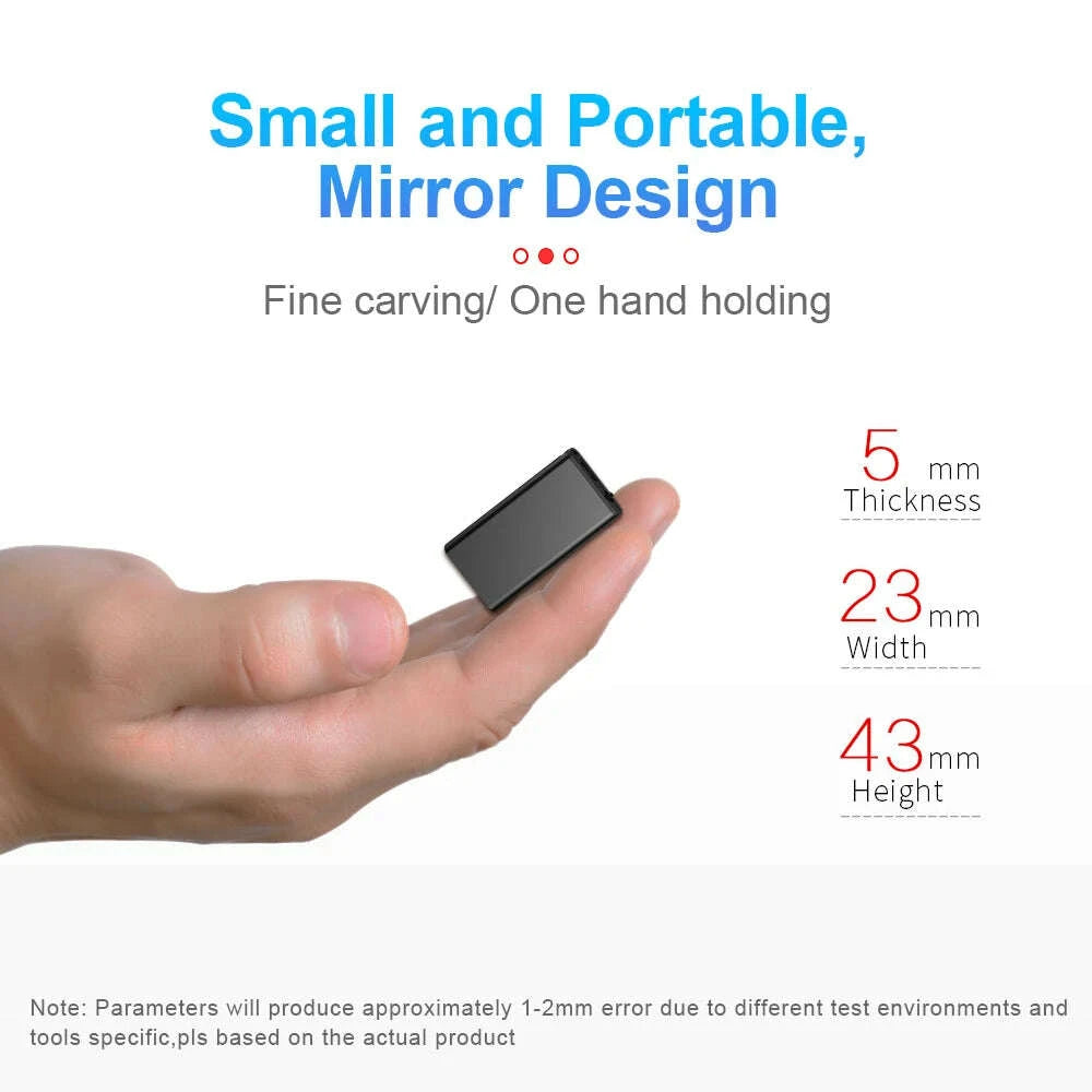 KIMLUD, Ultra-Thin Tiny Mini Voice Recorder 4-32GB Digtal Professional Sound Activated Dictaphone Noise Reduce Record 8GB MP3 Player, KIMLUD Womens Clothes