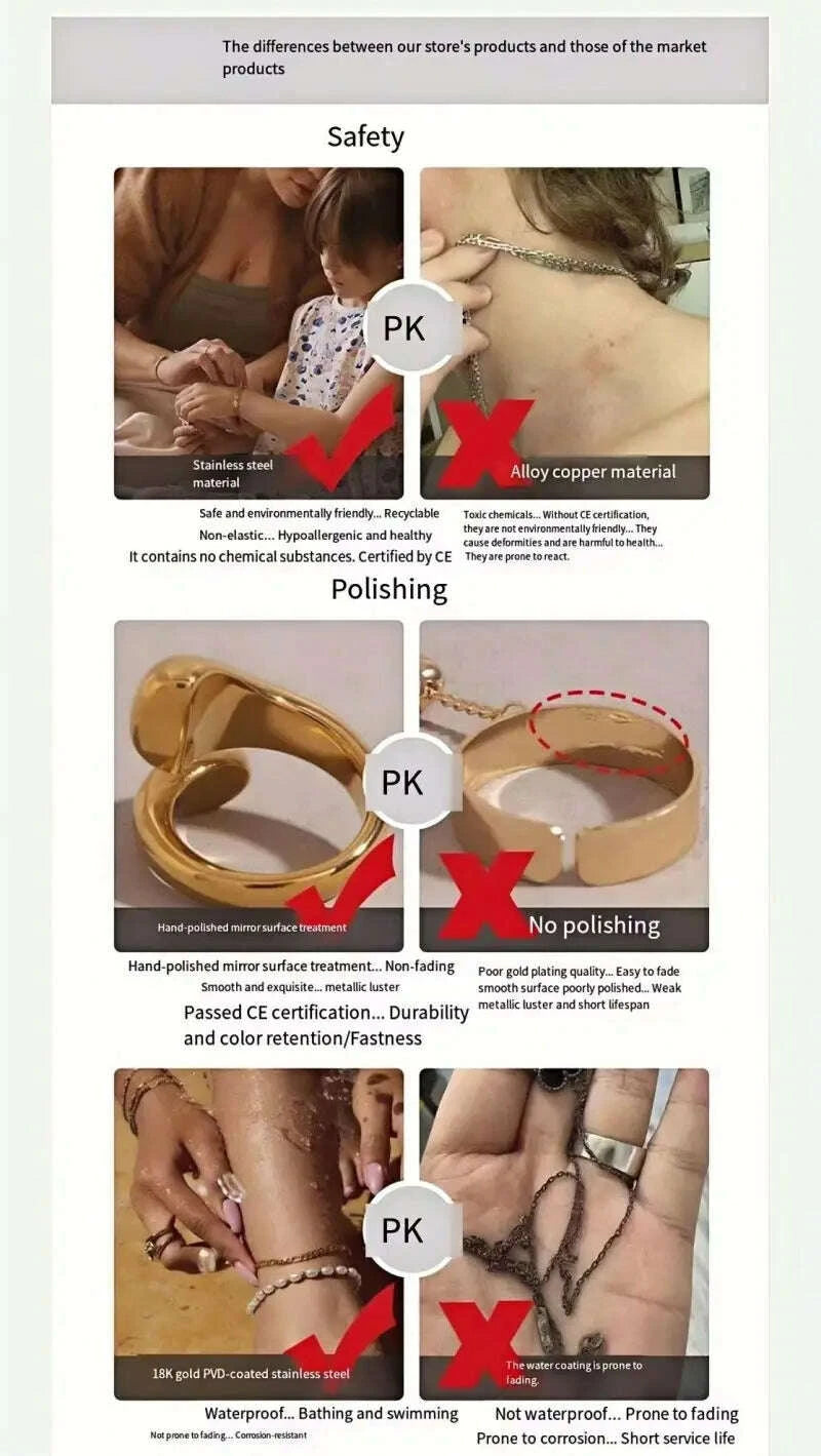 KIMLUD, DIY Custom Jewellers Trendy Party Waterproof Tarnish Free 18k Gold Plated Stainless Steel Women Vertical Strips Stud Earrings, KIMLUD Womens Clothes