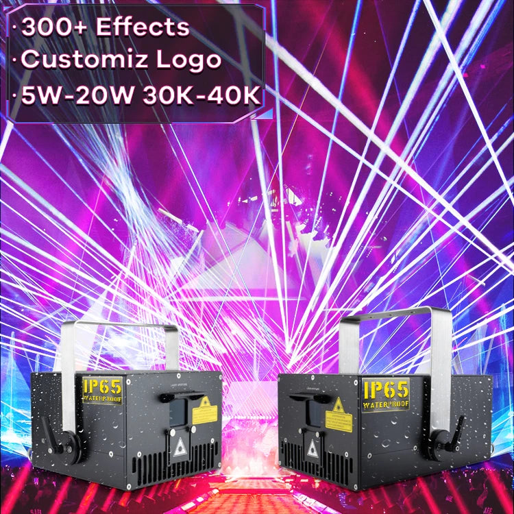 5w 6w 8w 10w 15w 20w Watt Outdoor Party Dj Stage Rgb Animation Ilda Waterproof Laser Beam Lights Show Machine Equipment for Sale