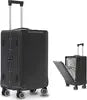 Polycarbonate Carry-On Luggage Front-Opening 20-Inch Lightweight TSA Lock — Grey | KIMLUD