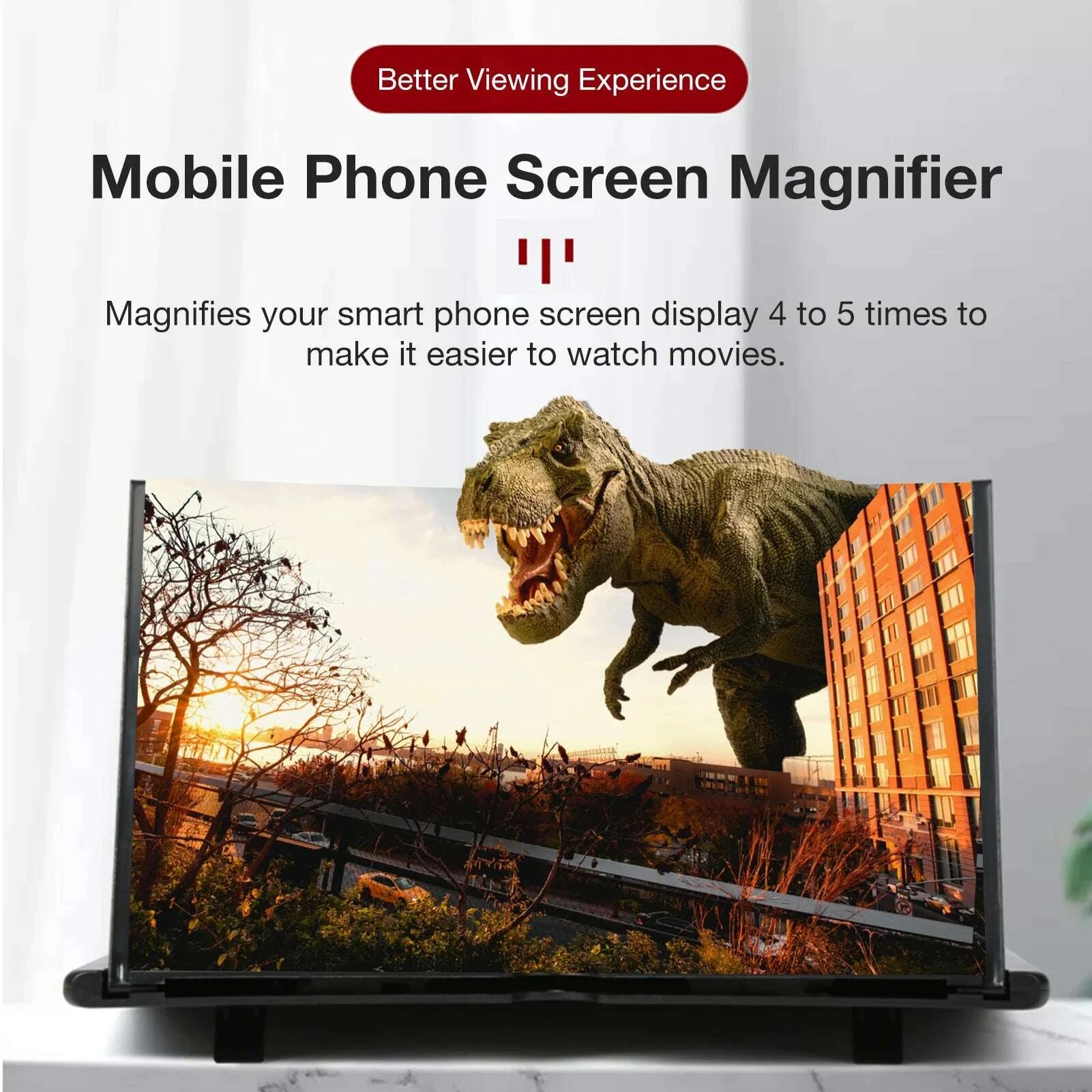 KIMLUD, L16 16 inch Mobile Phone Screen Magnifier 3D Enlarger Magnifying Amplifier Bracket Universal Foldable Desk Phone Holder Stand, KIMLUD Womens Clothes