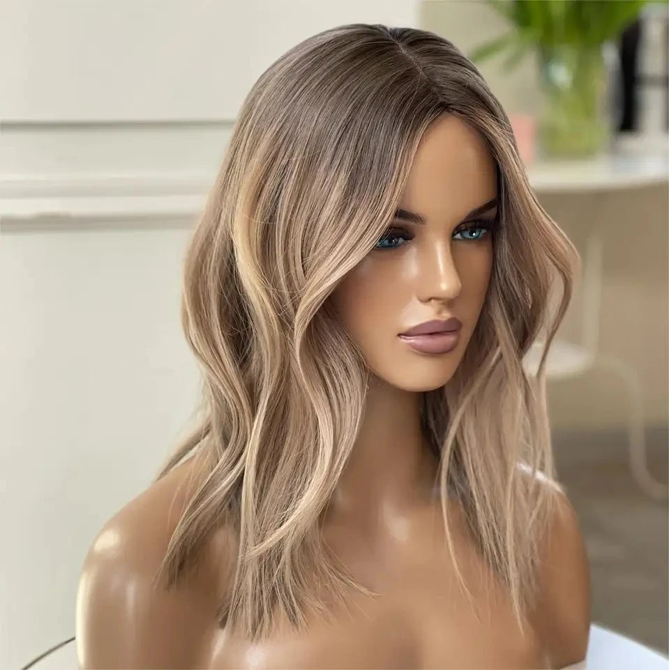 100% Virgin Human Hair Transparent Hairline 613 European Hair Ombre Color Body Wave Lace Front Wigs for Best Choice