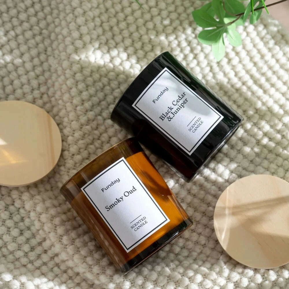 KIMLUD, Eco-Friendly Natural Soy Wax Luxury Pillar Candles Lavender Vanilla Fragrance Aromatherapy Home Decor Holiday Bars Diwali, KIMLUD Womens Clothes