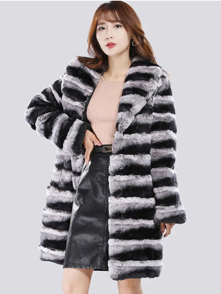KIMLUD, Elegant plush coat keeps warm fur, KIMLUD Womens Clothes