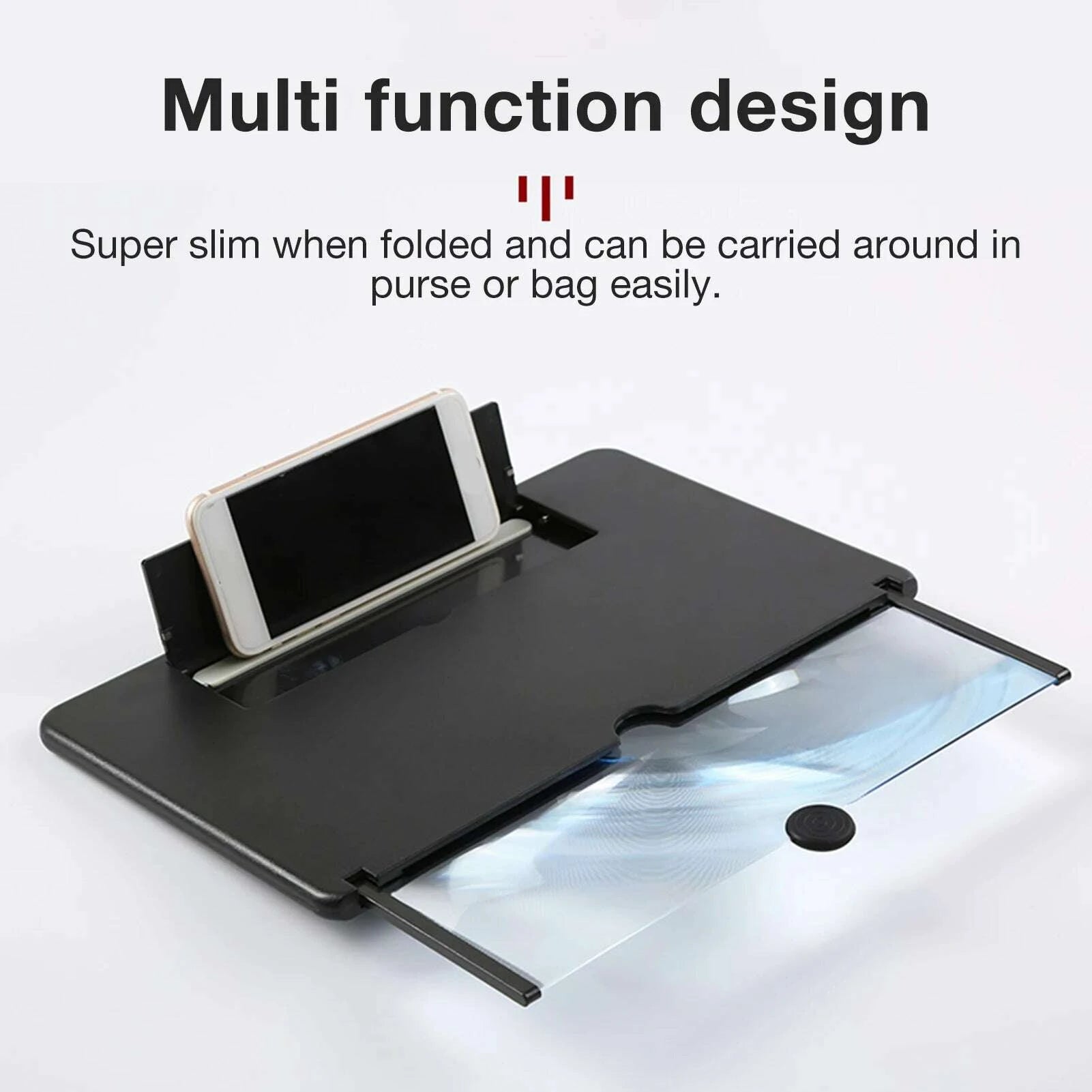 KIMLUD, L16 16 inch Mobile Phone Screen Magnifier 3D Enlarger Magnifying Amplifier Bracket Universal Foldable Desk Phone Holder Stand, KIMLUD Womens Clothes