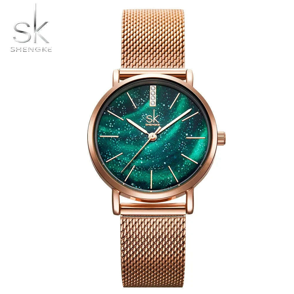 shengke-women-watches-starry-green-dial-mesh-band-ladies-wristwatch-ultra-thin-stainless-steel-strap-quartz-montre-femme-giftkimlud-womens-fashion-34611579