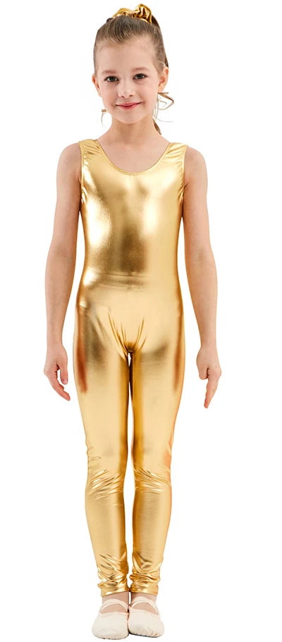 Kids Unitard – Shiny Metallic – Nylon Elastane | KIMLUD