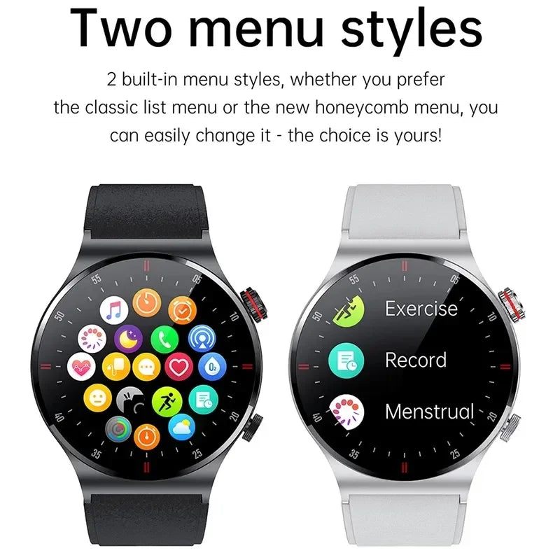 Magnetic Charging Mens Smart Watches Hombre HD Display with Multiple Sports Healthy Monitoring Support NFC Accesses Control