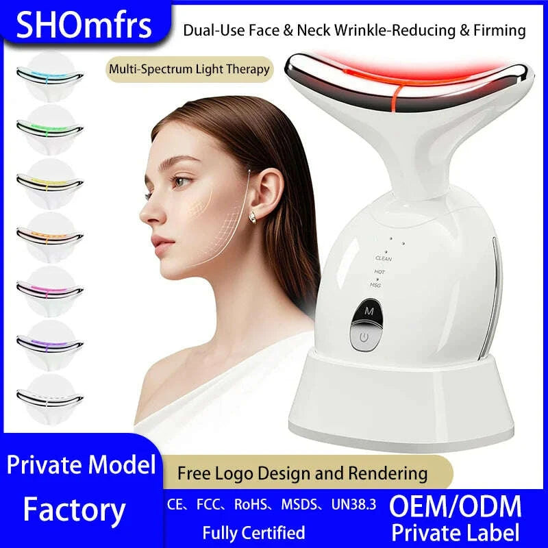 shomfrs-510k-red-light-therapy-for-face-and-neck-ems-microcurrent-massage-with-thermal-reduces-wrinkles-oemodm-skin-care-devicekimludkimlud-35575622