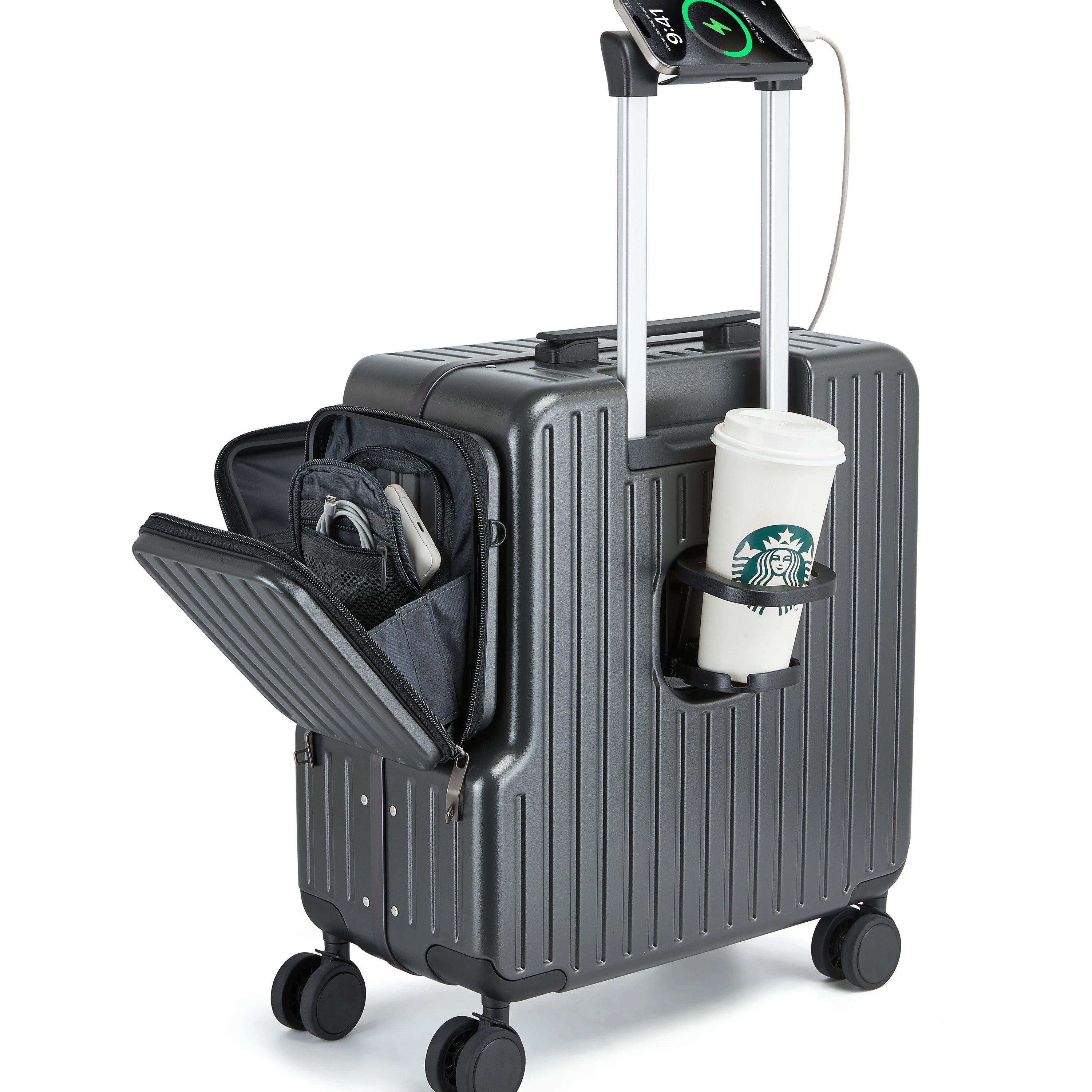 Trending Products 2025 New Arrivals 18inch Fashion Business Trolley Luggage Case Designer Travel Spinner Wheels Carry-On Luggage