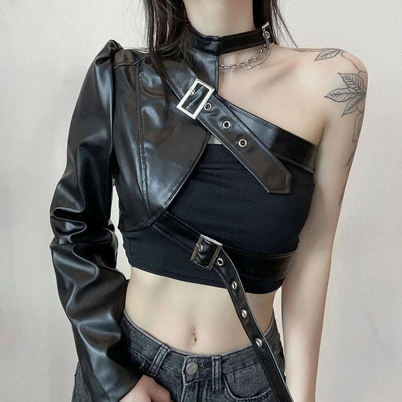 women-fashion-punk-style-crop-tops-cool-single-long-sleeve-neck-hanger-leather-belt-connected-tops-streetwear-jacketskimlud-womens-fashion-34602773