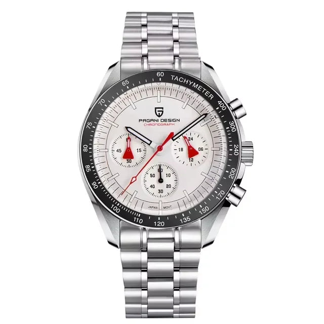 New Version PAGANI DESIGN 1701 Luxury Men Quartz Chronograph Wrist Watches VK63 Movement Stainless Steel Sport Waterproof Clock