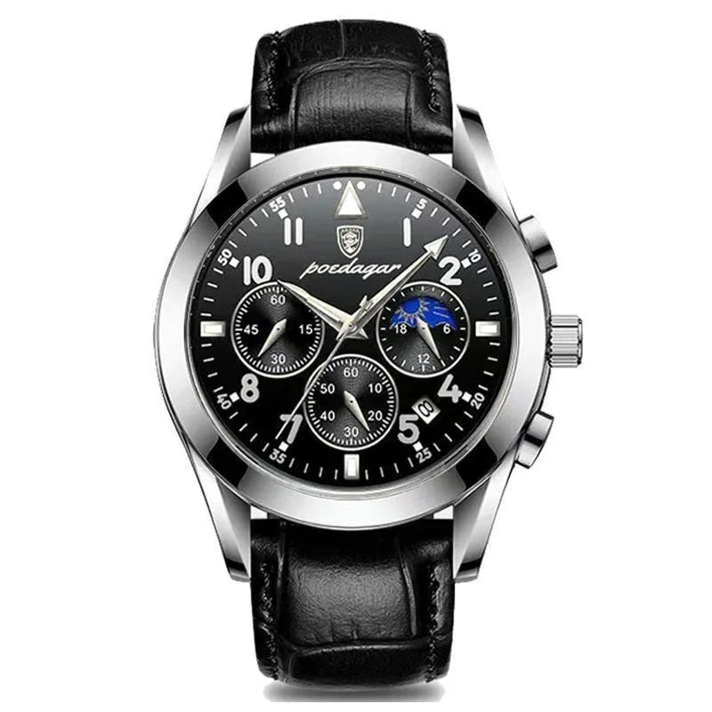 POEDAGAR 816 Men Watches New Reloj Fashion Waterproof Luminous Luxury Men's Clock Relogio Masculino Quartz Wristwatches for Gift