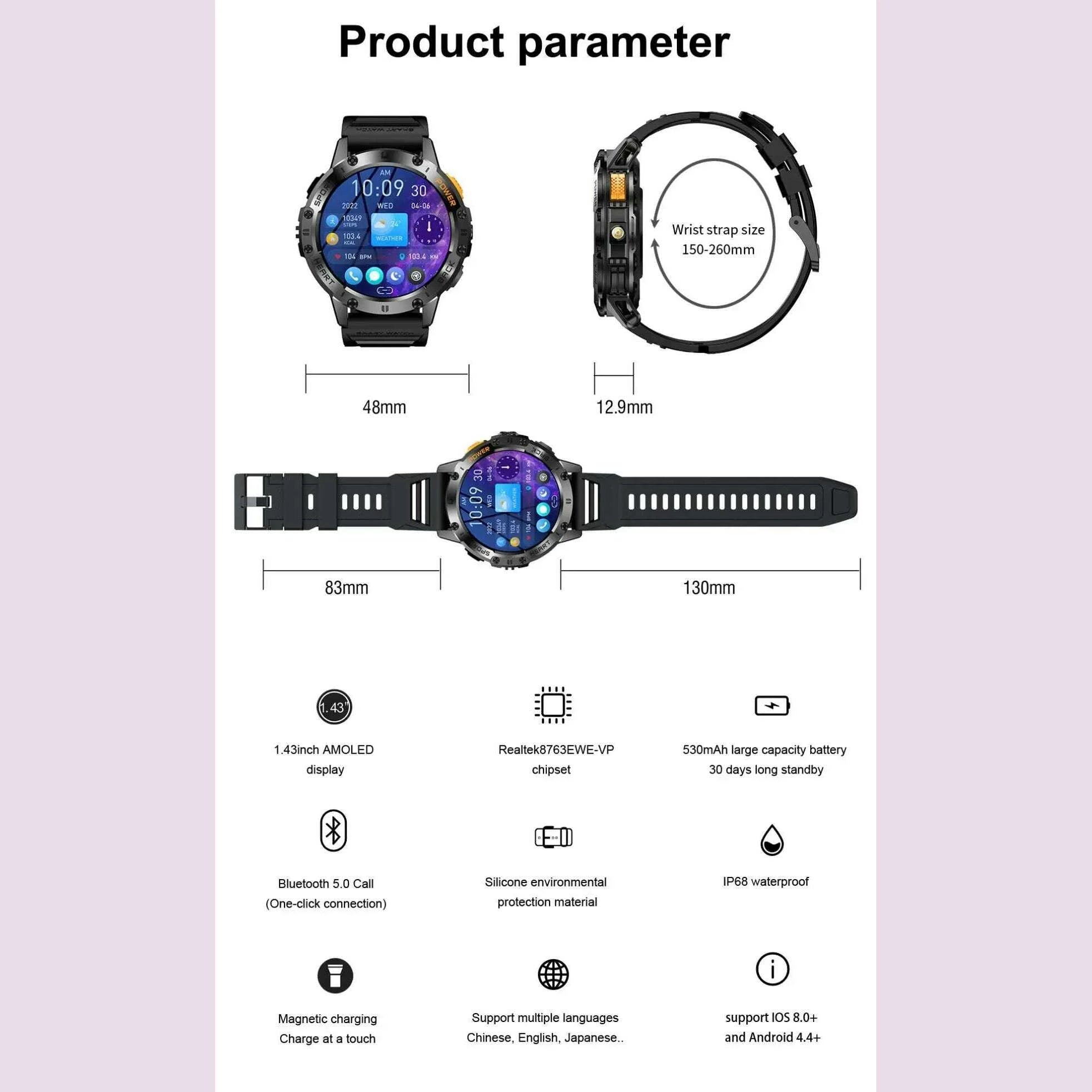 new-sports-watch-k65-smartwatch-heart-rate-monitor-health-tracking-sports-fitness-smartwatch-reloj-intelligente-with-flashlightkimlud-womens-fashion-34607797