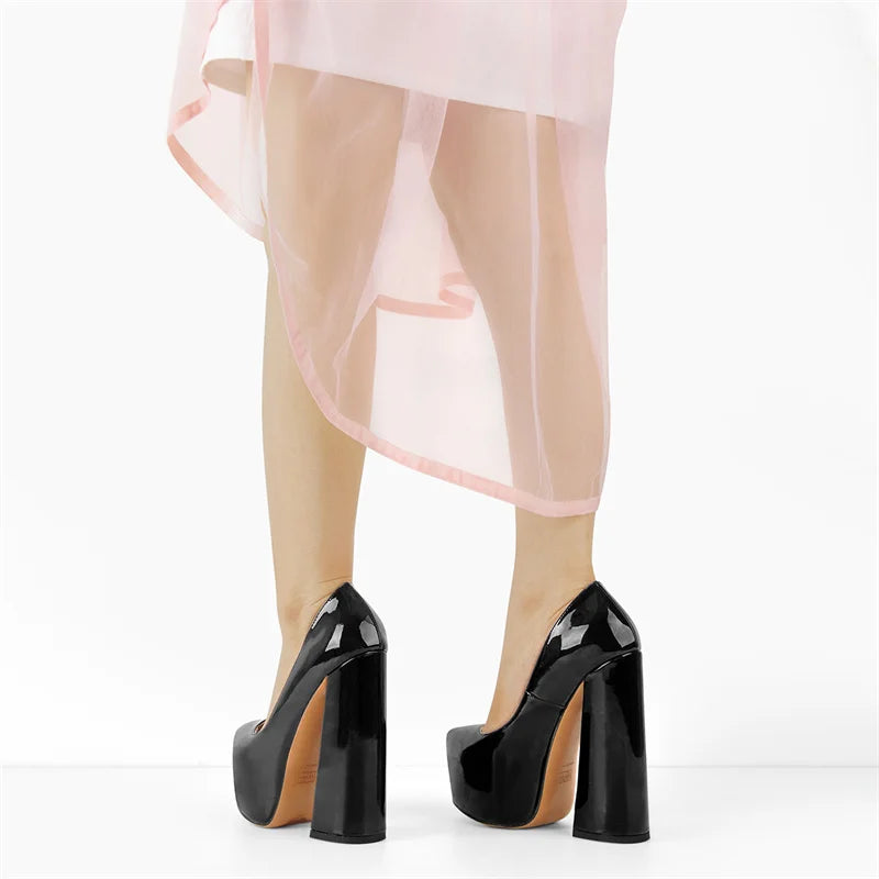 Pumps – Platform Square Toe – Pointed Toe Slip-On – Women | KIMLUD