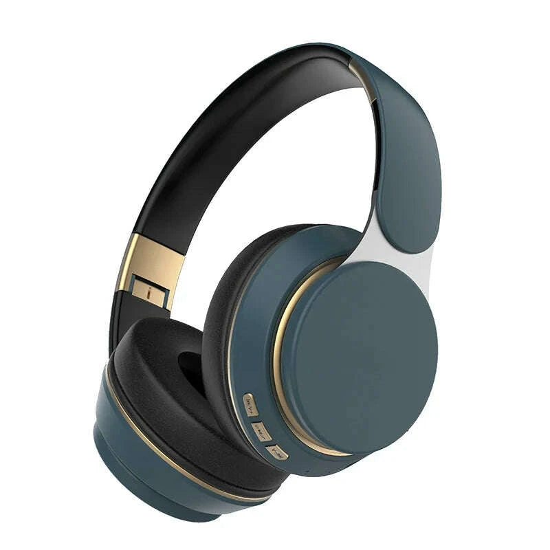 KIMLUD, Wireless Headphone Over Ear Foldable Headset with Deep Bass Sound Long Battery Life Headphones with Built in Mic, KIMLUD Womens Clothes