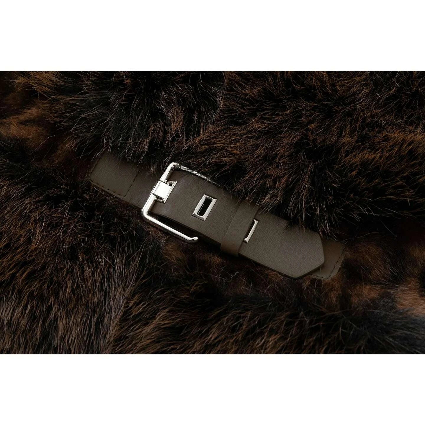 KIMLUD, In Stock | Factory Direct Women's Faux Fur Jacket | Leopard Print, V-Neck Long Sleeve, Winter Warm Faux Fur Coat, KIMLUD Womens Clothes