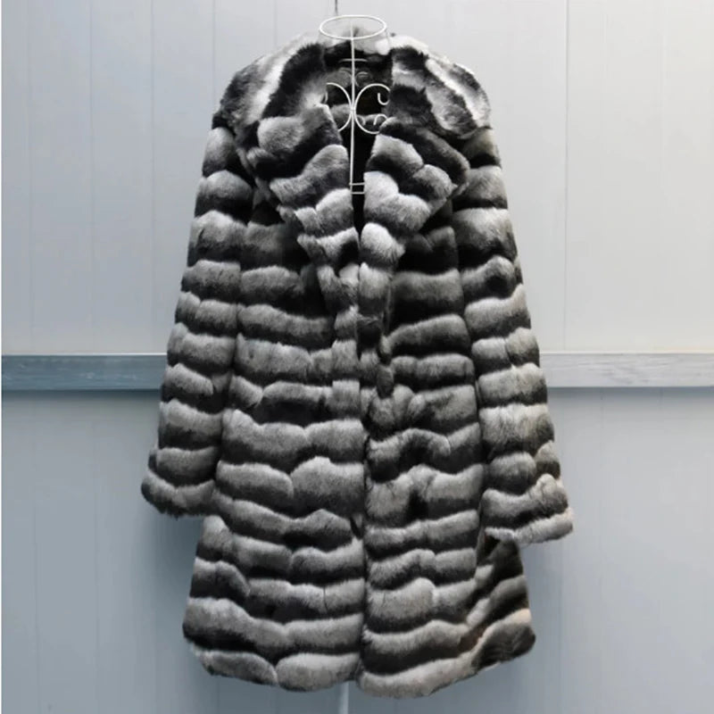 Fur Coat - Long Silhouette - Mink Fur | KIMLUD