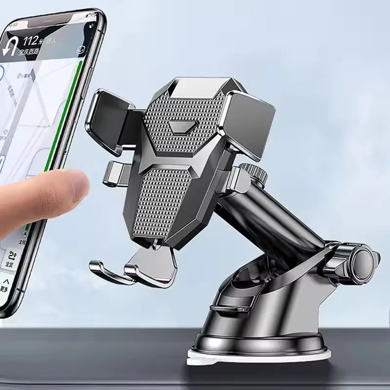 Car Phone Holder – Automatic Clip – Stainless Steel | KIMLUD