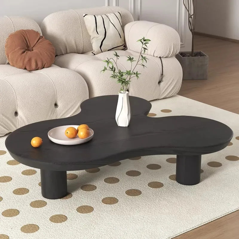 Pine Solid Wood Coffee Table Nordic Retro Multi-Function — Customized Color | KIMLUD