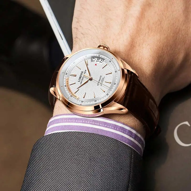 Men's Watch Luxury Brand 50MM Waterproof Automatic Mechanical Watches Mens Wristwatch Business Fashion Male Clock High Quality