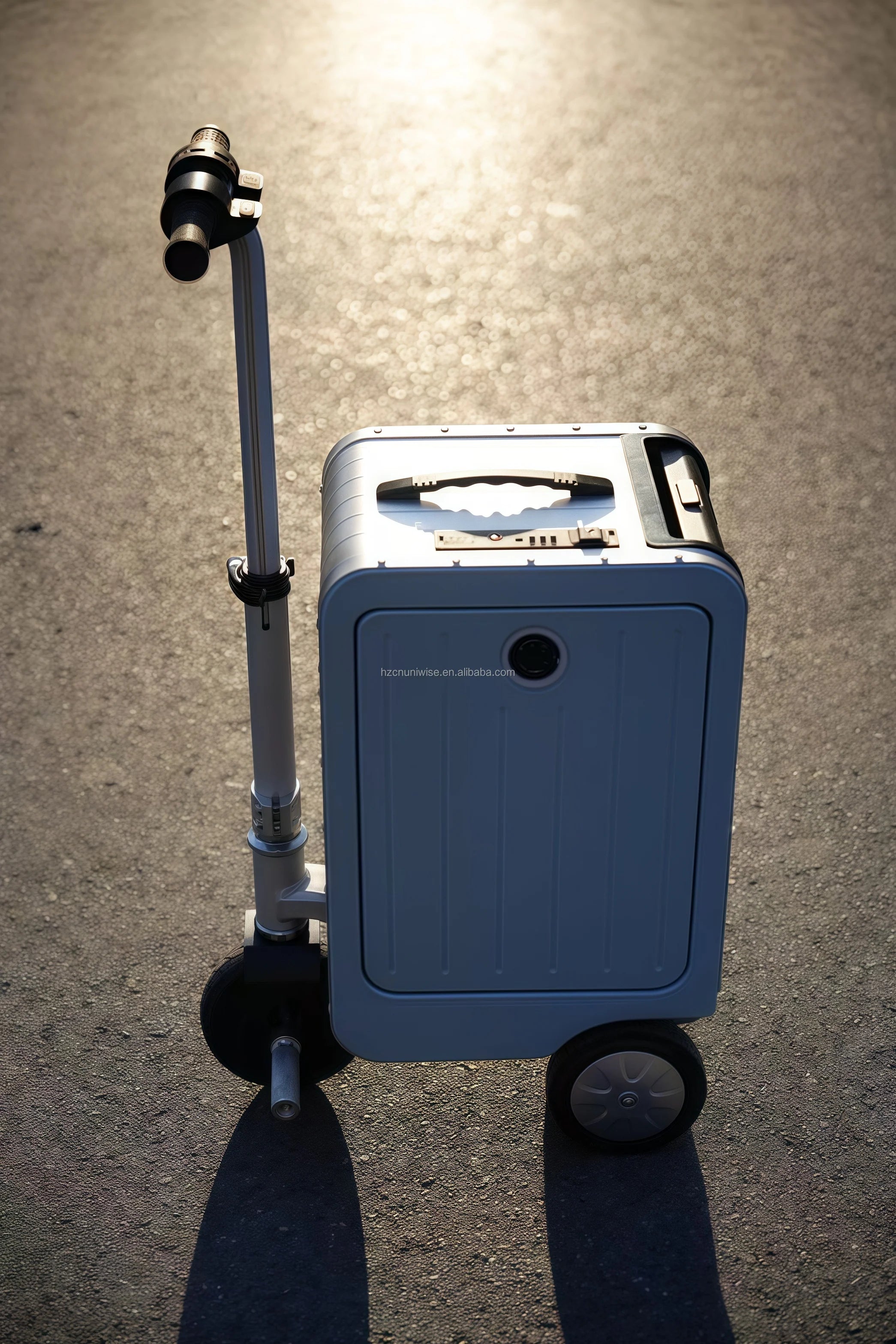 Foldable Travel Luggage With GPS Tracking And 12V Battery Waterproof Durable — Ivory | KIMLUD