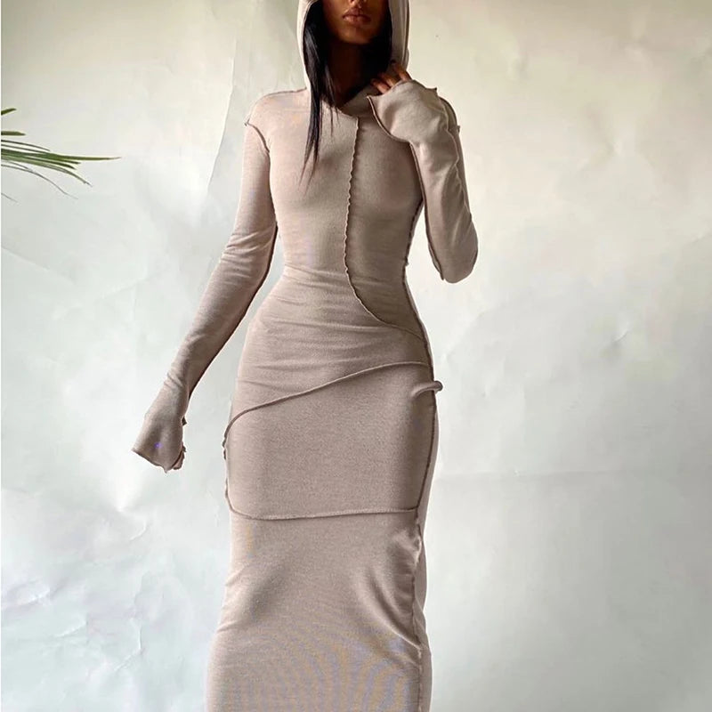 hugcitar-long-sleeve-hooded-patchwork-skinny-maxi-dress-2021-autumn-winter-women-fashion-streetwear-casual-outfitskimludkimlud-35568207