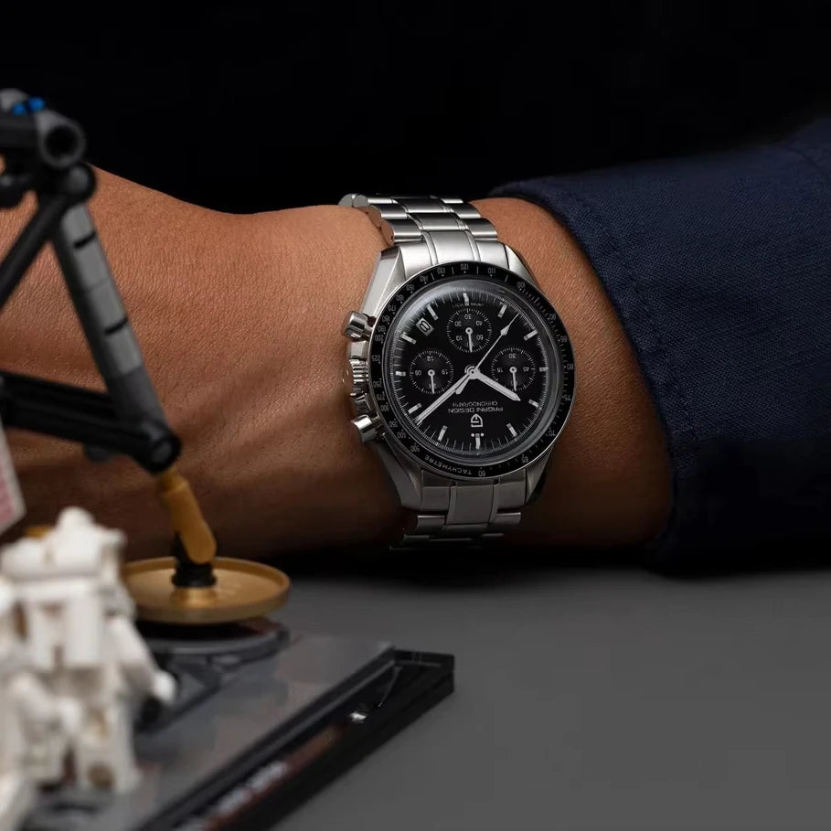 New Version PAGANI DESIGN 1701 Luxury Men Quartz Chronograph Wrist Watches VK63 Movement Stainless Steel Sport Waterproof Clock