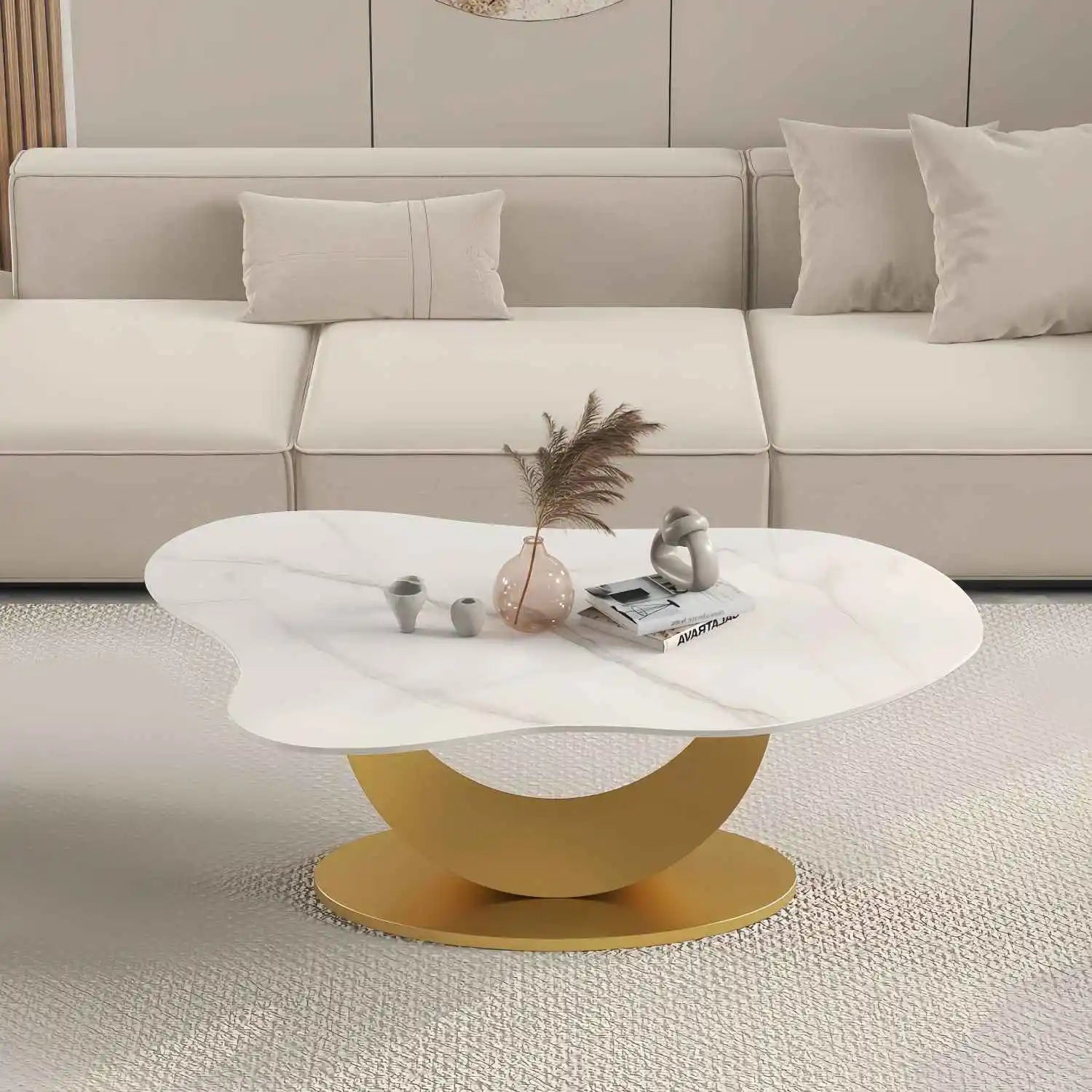 Accept Customization Fabric Cloud Rock Tea Table Cream Living Room Home Modern Simple Tea Table House New Table