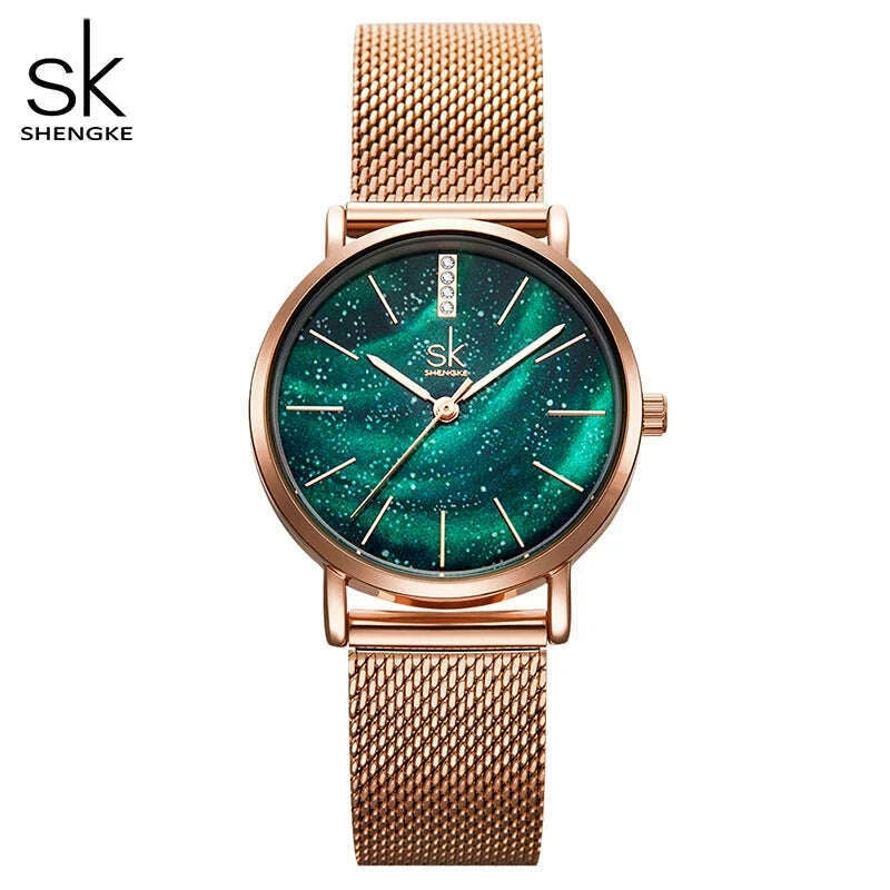 shengke-women-watches-starry-green-dial-mesh-band-ladies-wristwatch-ultra-thin-stainless-steel-strap-quartz-montre-femme-giftkimlud-womens-fashion-34611580