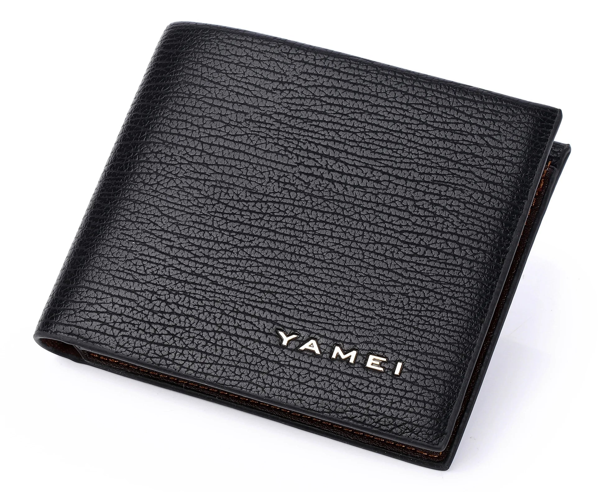 Customized Gifts Men's PU Wallet Casual Joker Soft Head Leather Short Wallet Ultra-thin Wallet