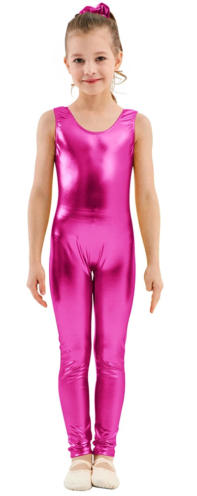 Kids Unitard – Shiny Metallic – Nylon Elastane | KIMLUD
