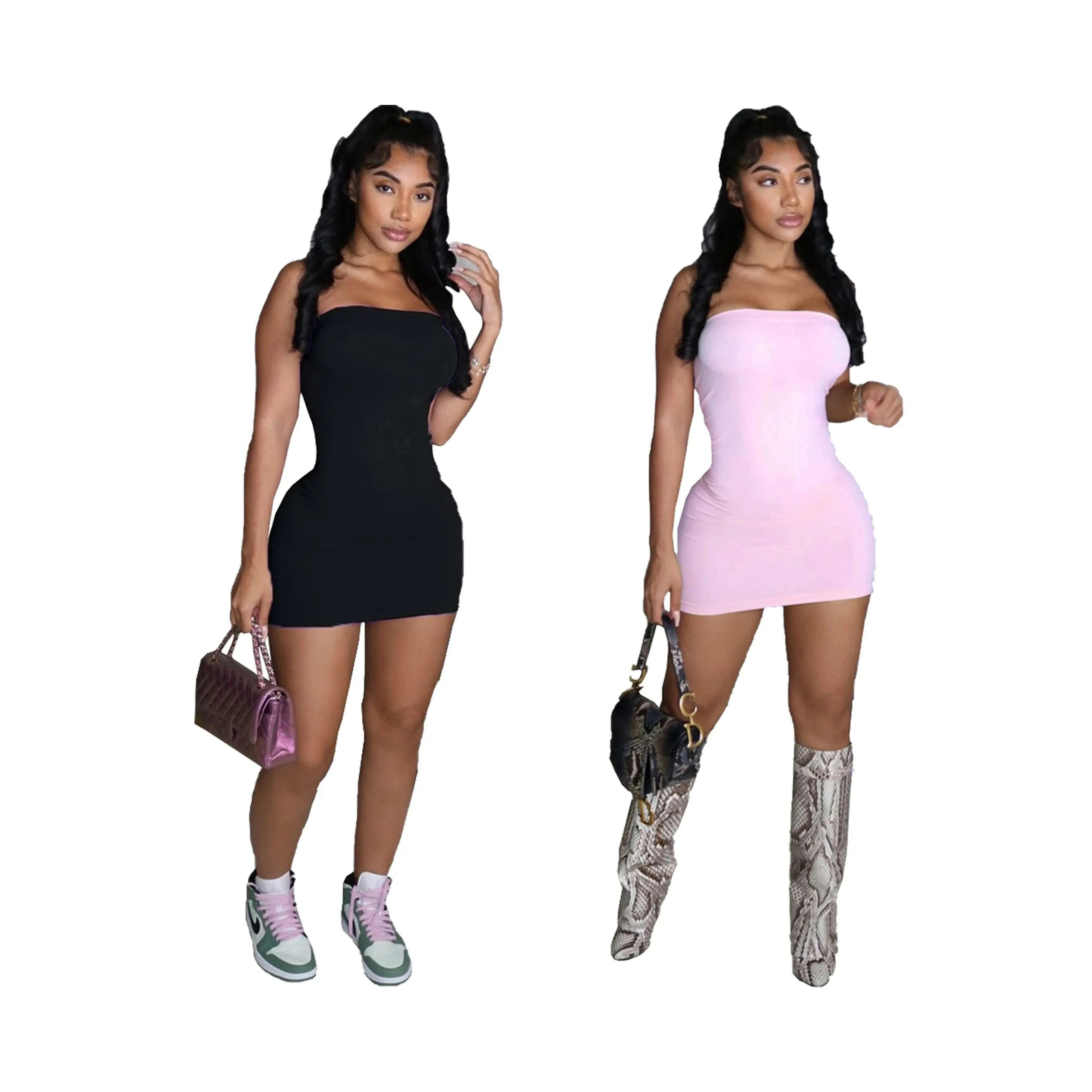 summer-mini-ladies-dress-custom-logo-printing-lt-blue-pink-purple-new-casual-knitted-strapless-sleeveless-dress-for-girl-2034kimlud-womens-fashion-34618057