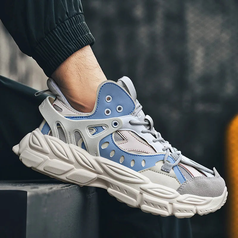 Sculpted Cloud-Cushioned Sneakers — White | KIMLUD