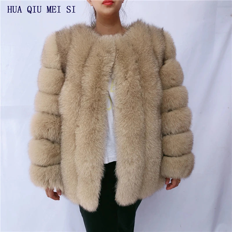 Women's clothing fur coat red fox coat vertical stripe silver fox red fox fur coat fox fur coat women's natural fur coat coat