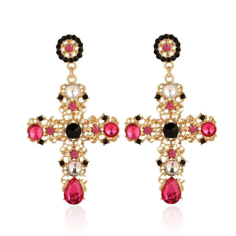 new-arrival-vintage-black-pink-crystal-cross-drop-earrings-for-women-baroque-bohemian-large-long-earrings-jewelry-brincos-2023kimlud-womens-fashion-34622721