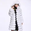Wholesaler Women Fake Fur Long Coat Parka Coat Jacket in Winter Fall Oversize Luxe Panelled Faux Fur Coat