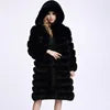 Wholesaler Women Fake Fur Long Coat Parka Coat Jacket in Winter Fall Oversize Luxe Panelled Faux Fur Coat