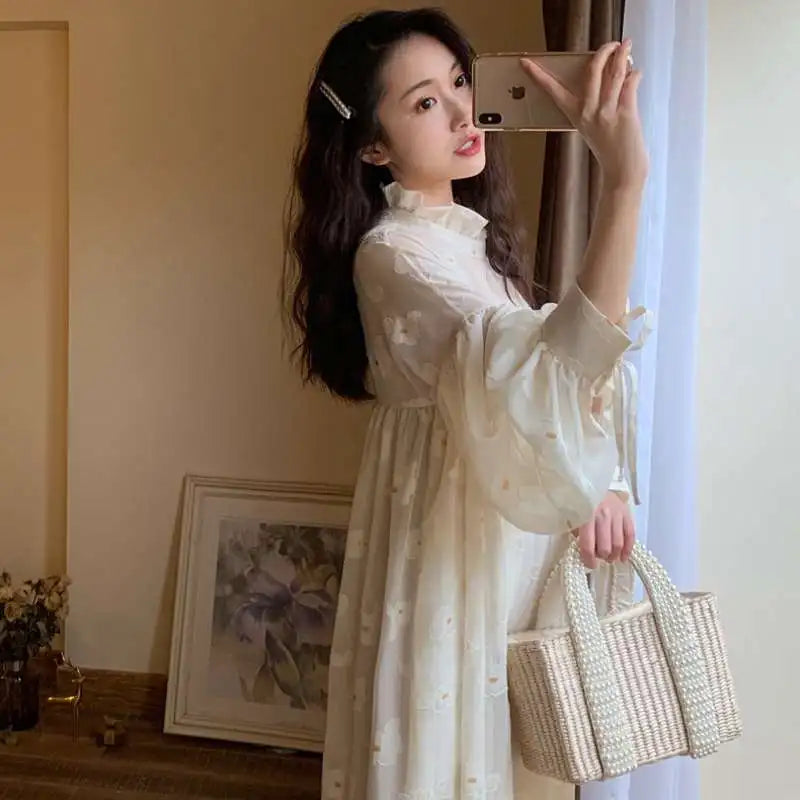 Straw Basket Tote Pearl Bead Trim — Natural | KIMLUD