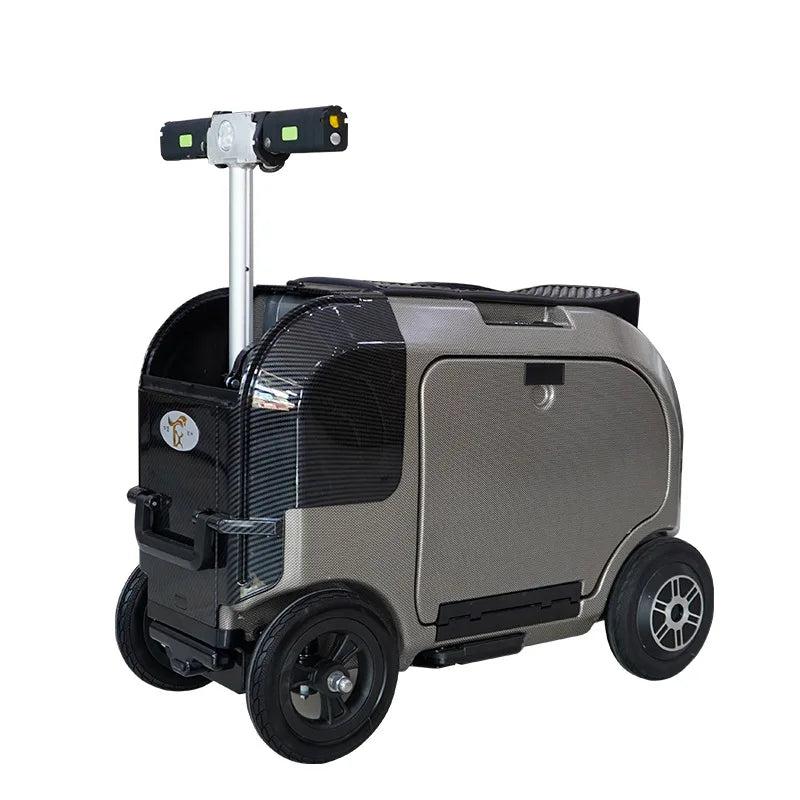 FENGJIU Electrical Luggage for Elderly People to Ride Safely Multi Functional Smart Luggage with Password Lock