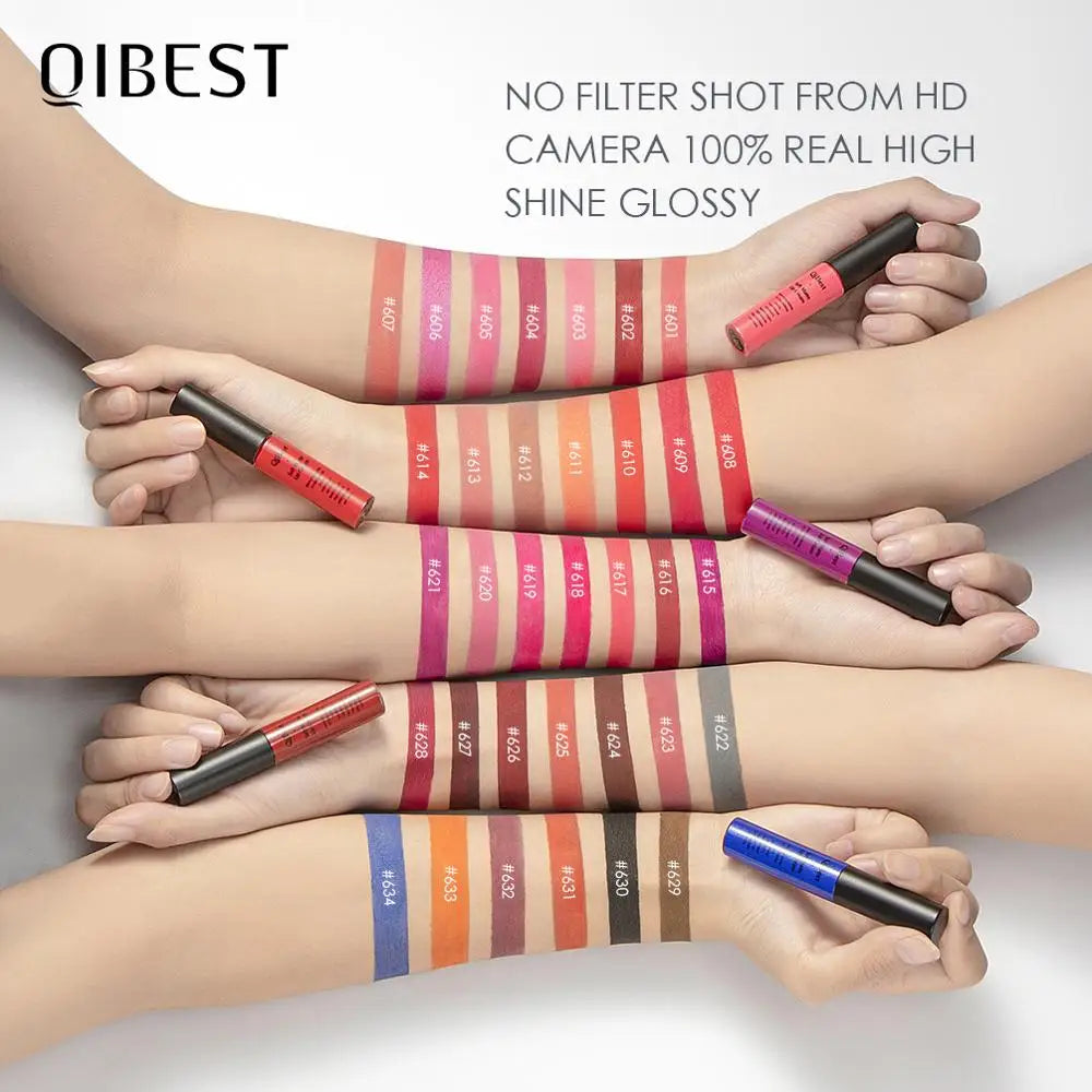 Velvet Matte Lip Gloss Waterproof — Nude Red | KIMLUD