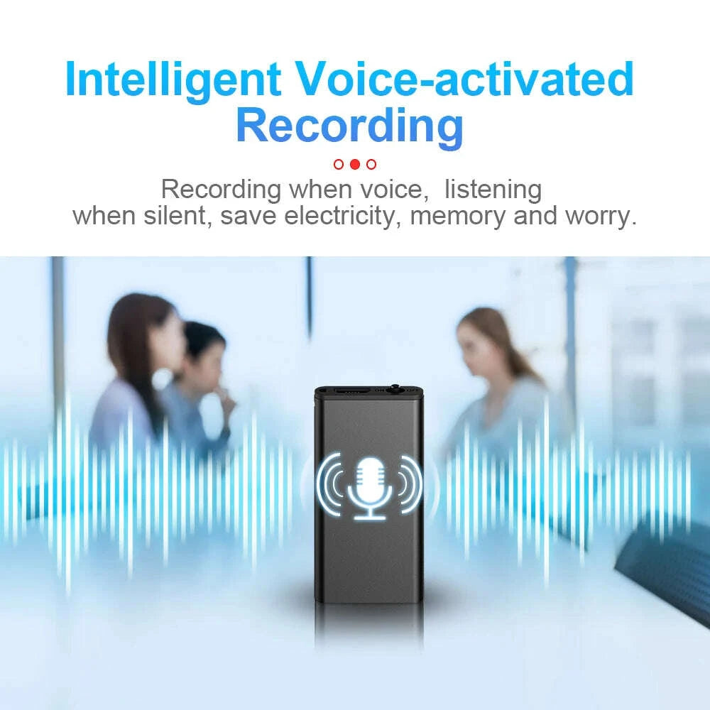 KIMLUD, Ultra-Thin Tiny Mini Voice Recorder 4-32GB Digtal Professional Sound Activated Dictaphone Noise Reduce Record 8GB MP3 Player, KIMLUD Womens Clothes